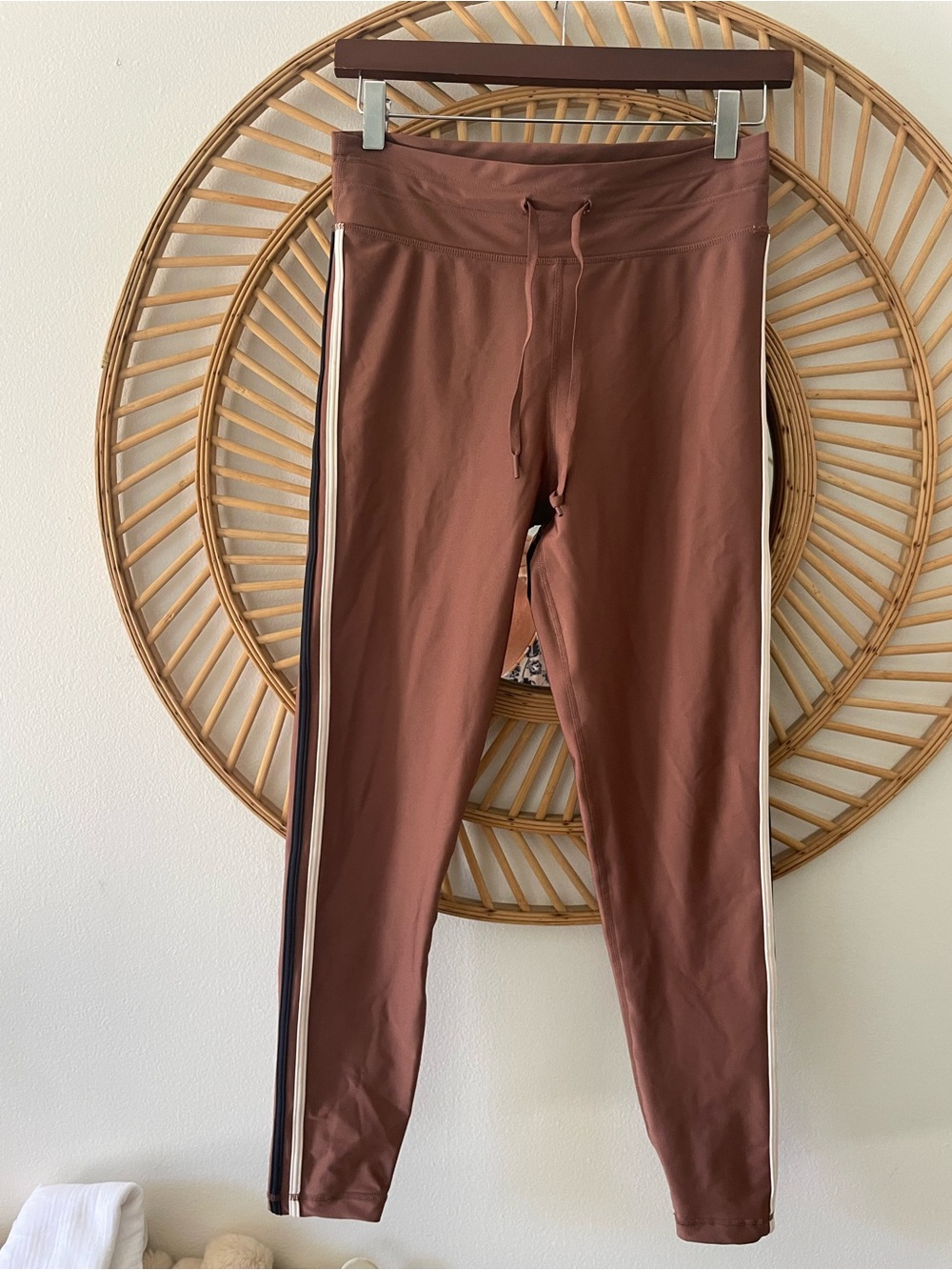 The upside brand yoga high waisted size 8 soft drawstring tie workout pants.